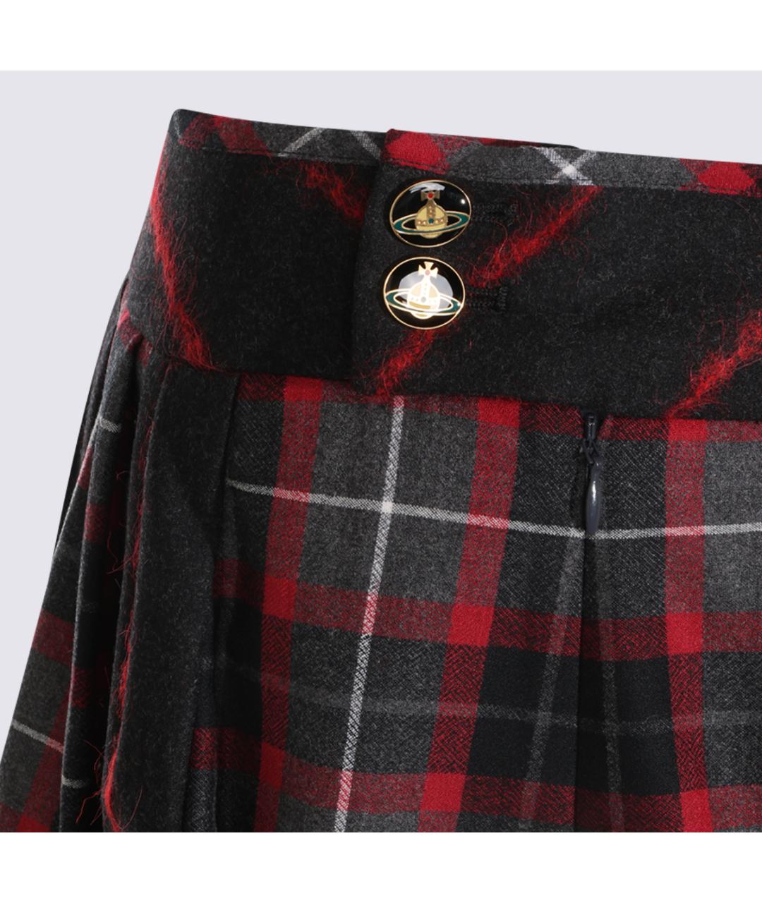 VIVIENNE WESTWOOD Мульти шерстяная юбка мини, фото 5