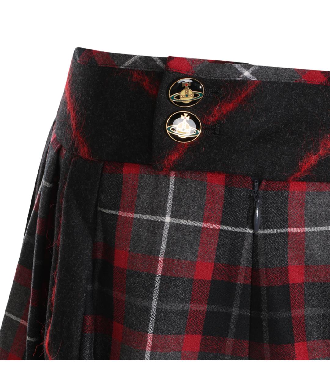 VIVIENNE WESTWOOD Мульти шерстяная юбка мини, фото 6