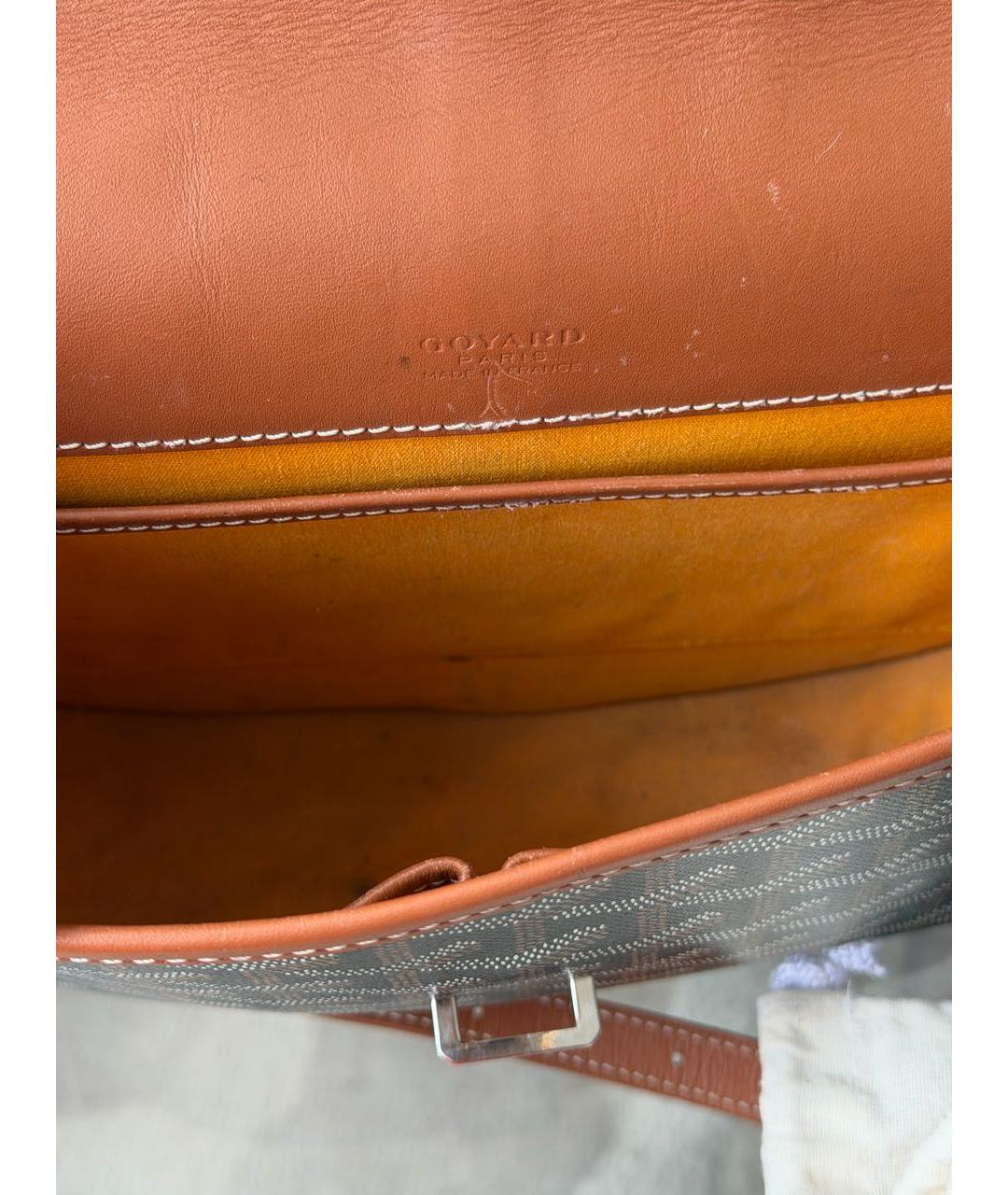 GOYARD Черная сумка тоут из кожи аллигатора, фото 8