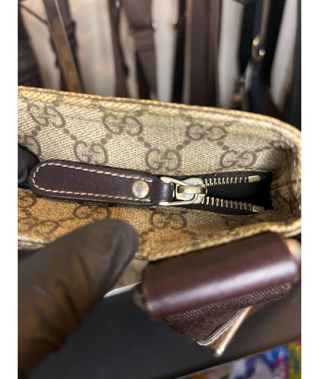 GUCCI Коричневая сумка на плечо, фото 4