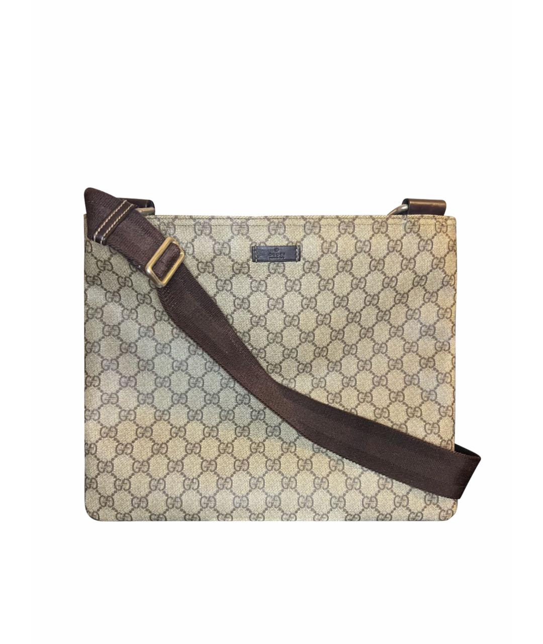 GUCCI Коричневая сумка на плечо, фото 1