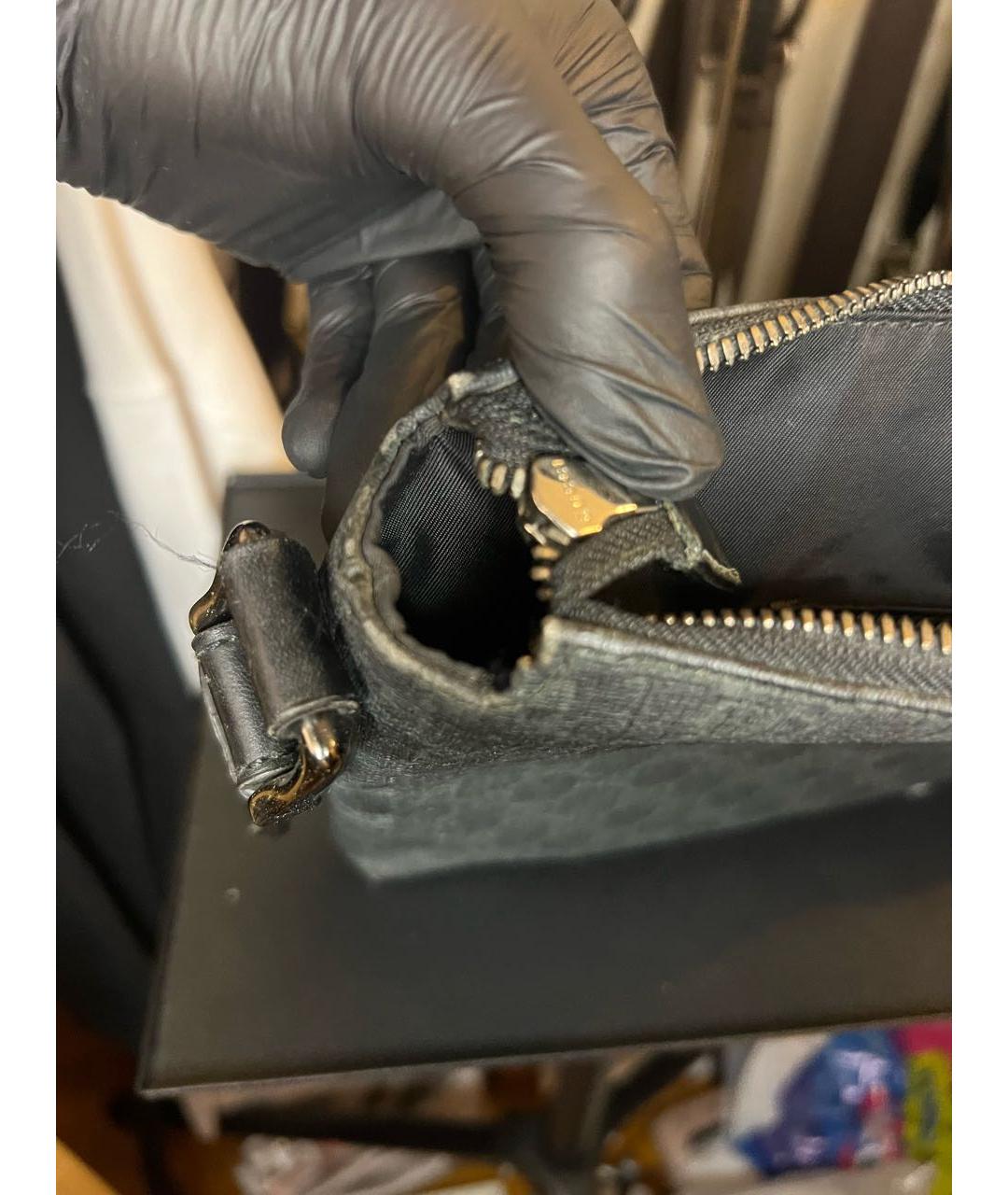 GUCCI Черная барсетка, фото 4