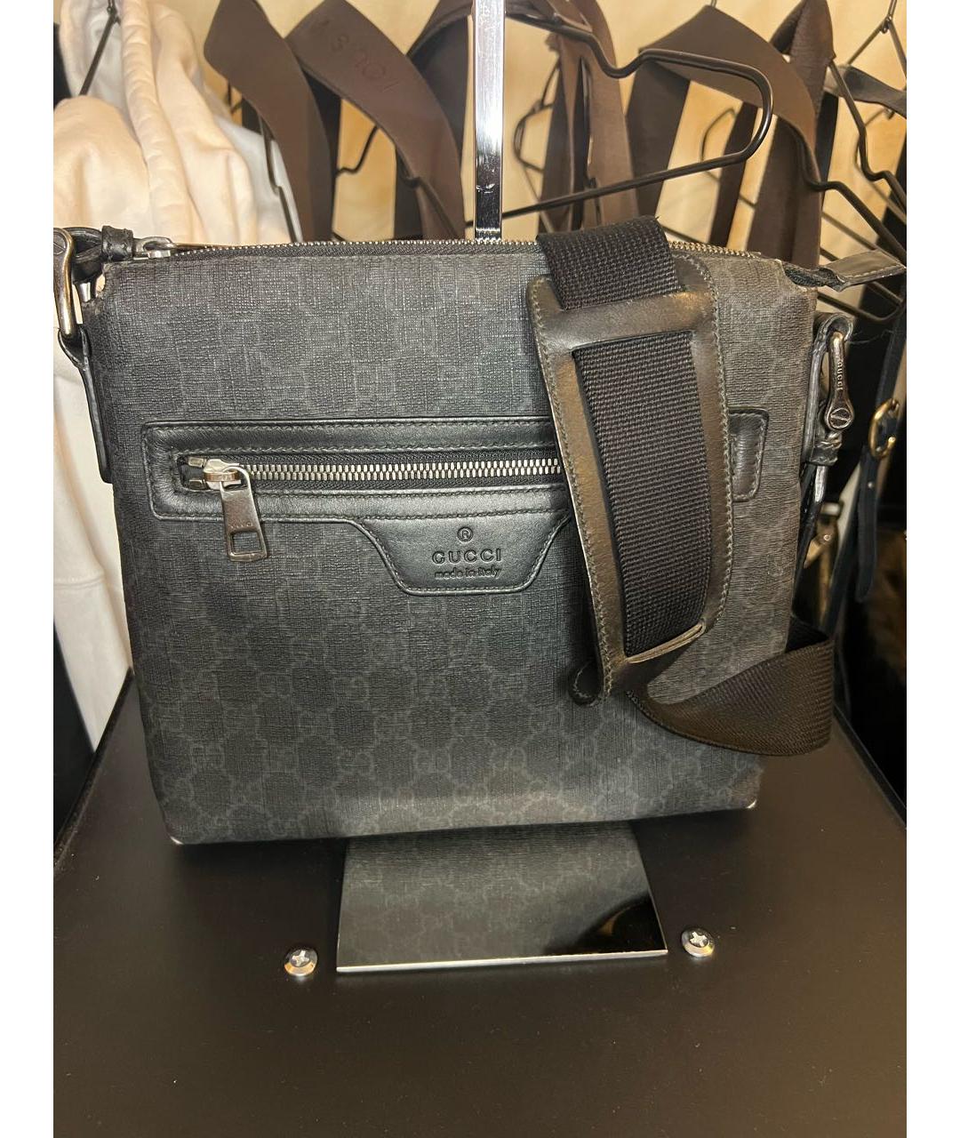 GUCCI Черная барсетка, фото 9