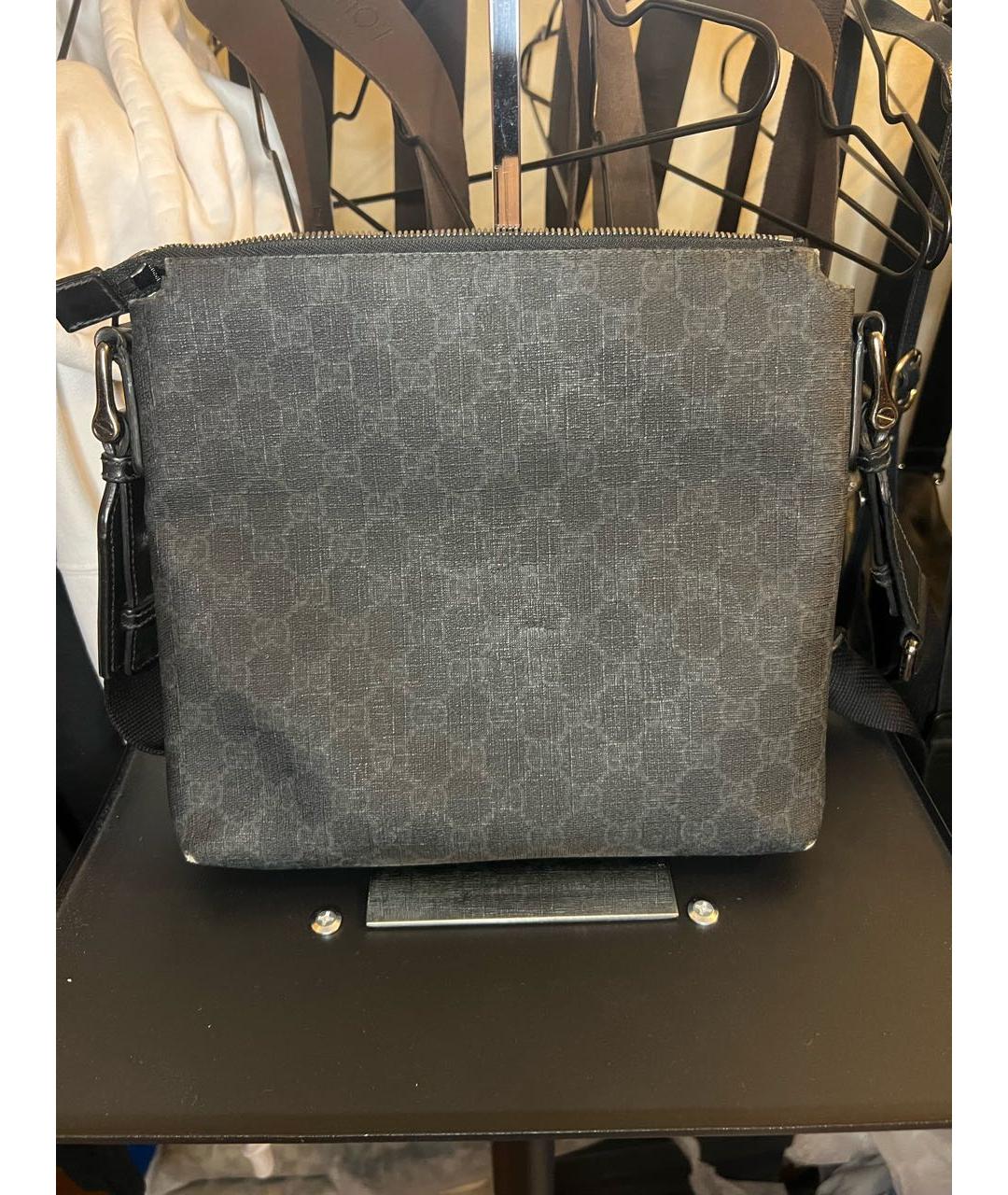 GUCCI Черная барсетка, фото 3
