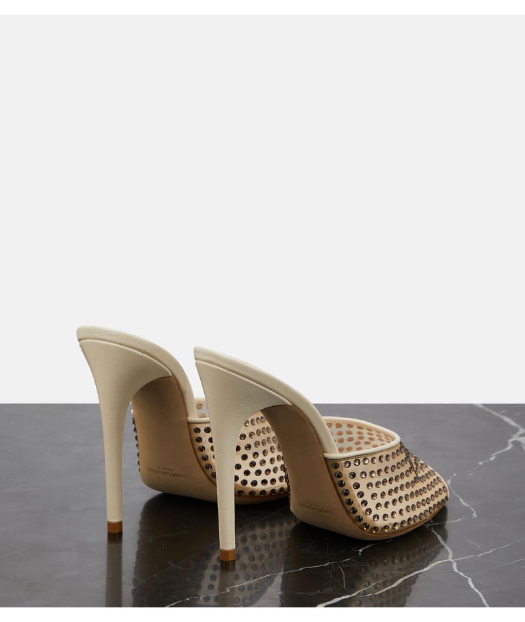 SAINT LAURENT Белые мюли, фото 4
