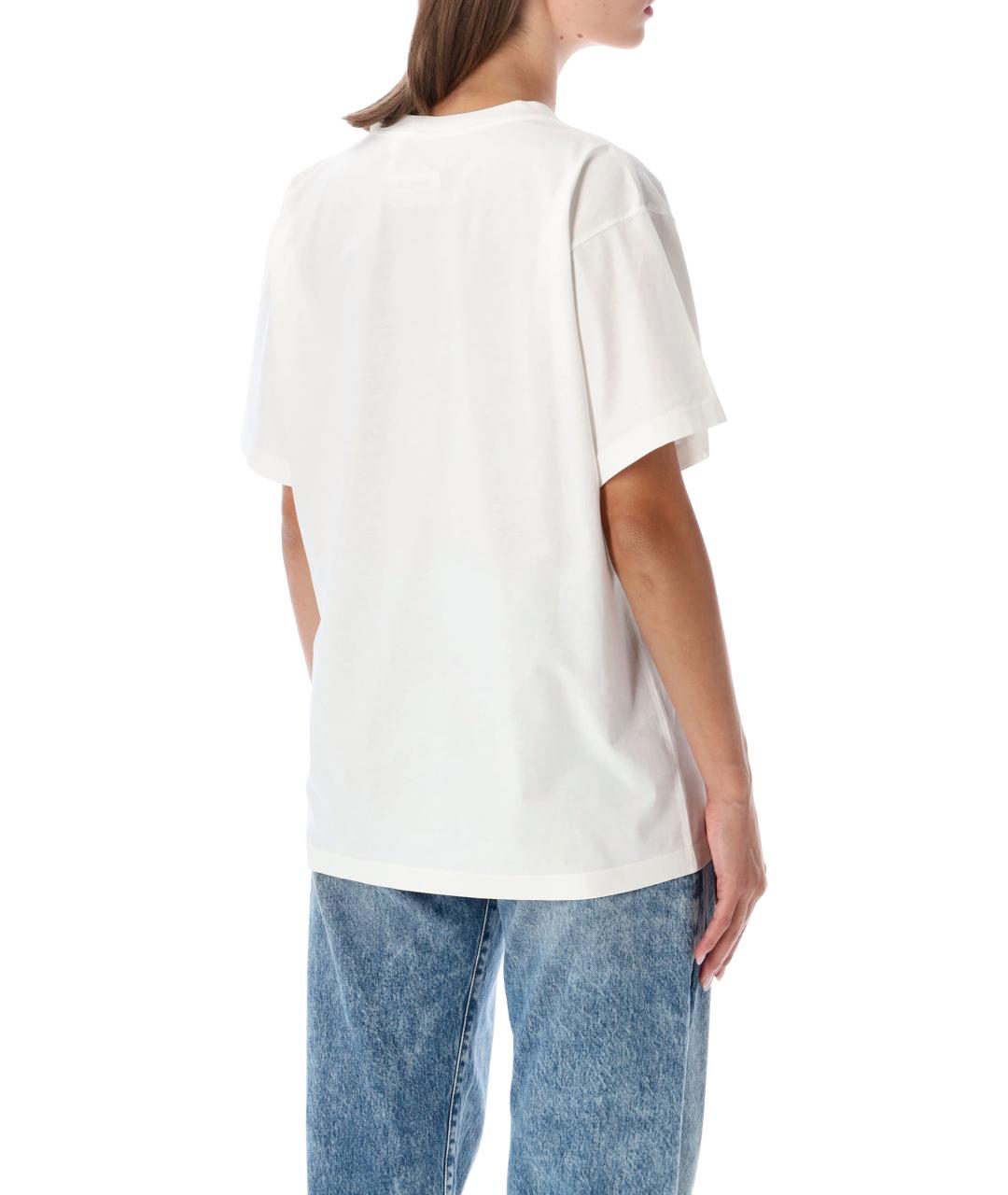 MM6 MAISON MARGIELA Белая хлопковая футболка, фото 2