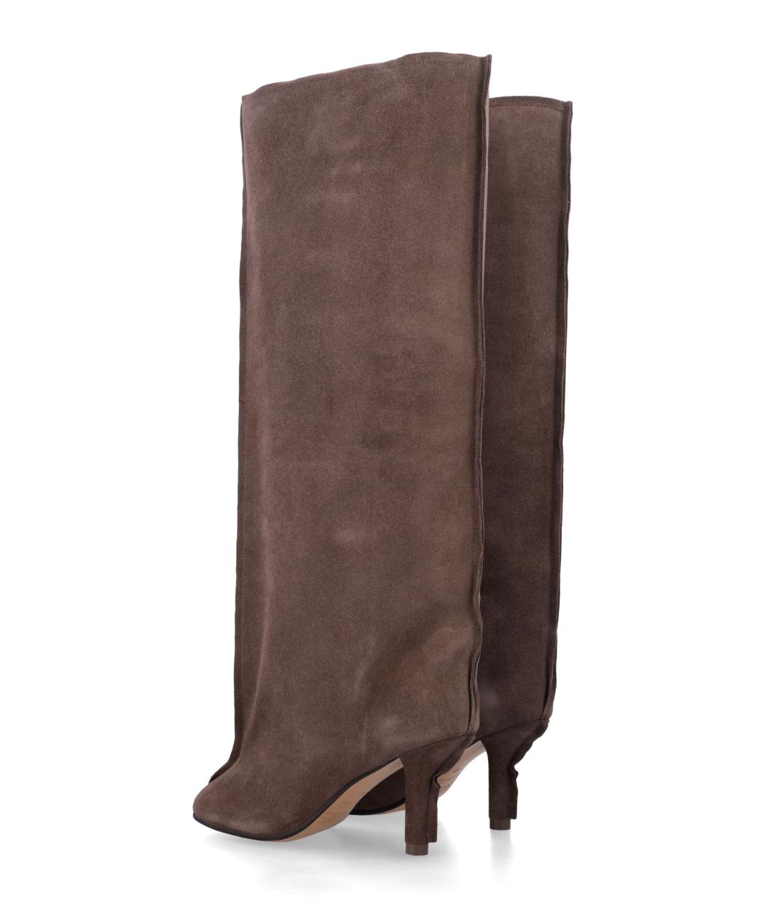 MM6 MAISON MARGIELA Коричневые замшевые сапоги, фото 3