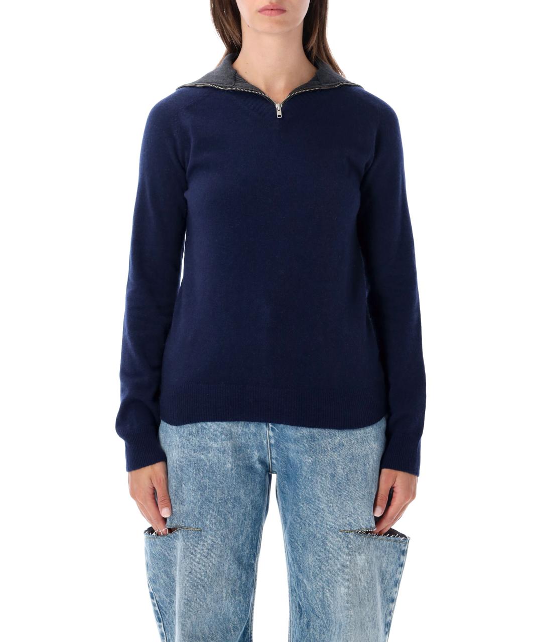 MM6 MAISON MARGIELA Синий шерстяной джемпер / свитер, фото 1