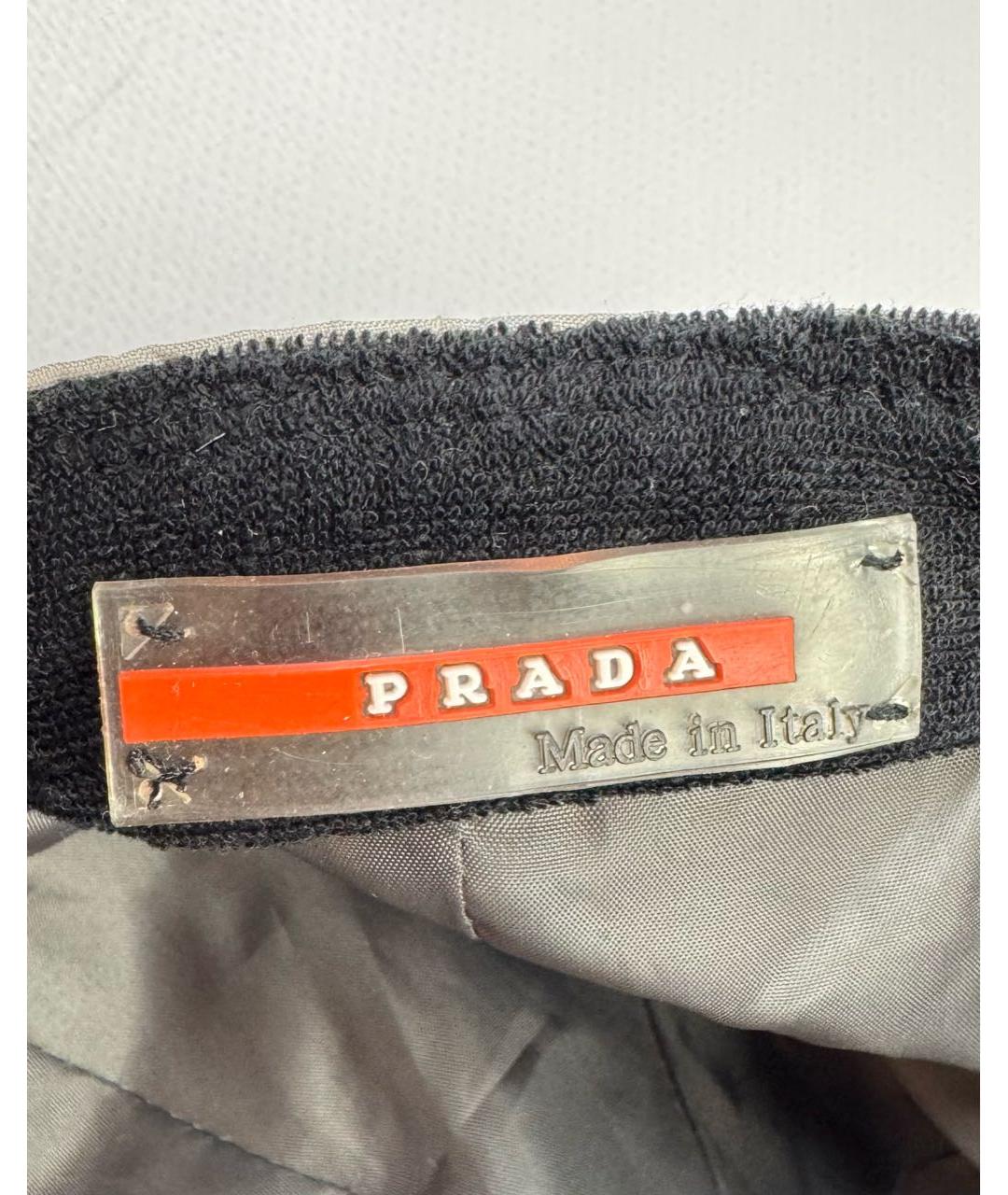 PRADA Серая кепка/бейсболка, фото 6