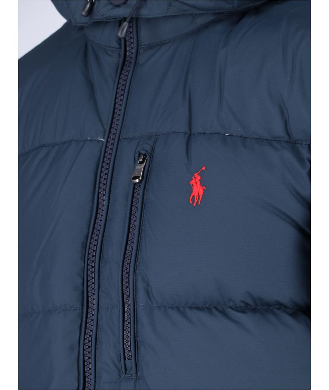 POLO RALPH LAUREN Синий полиэстеровый пуховик, фото 3