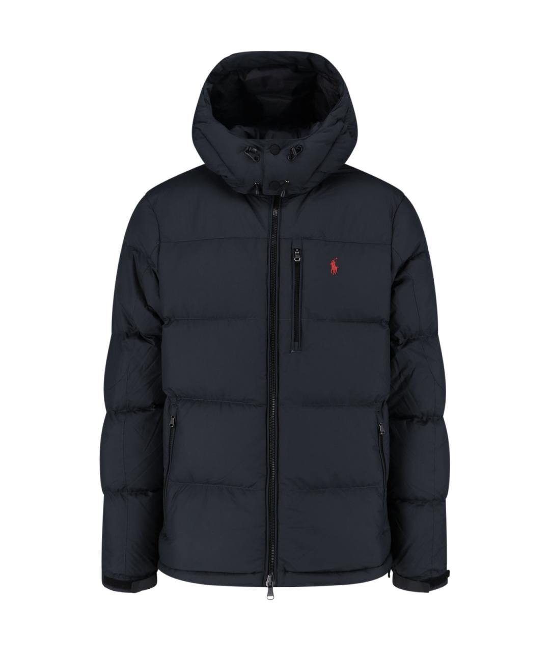 POLO RALPH LAUREN Черный полиэстеровый пуховик, фото 1