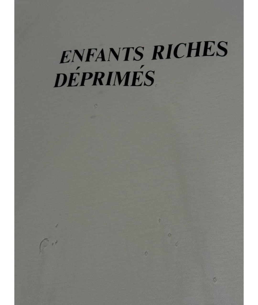 Enfants Riches Déprimés Белая хлопковая футболка, фото 4