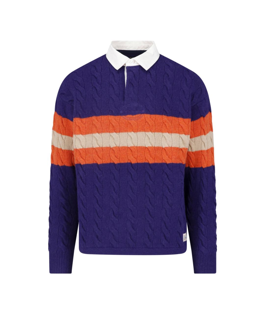 POLO RALPH LAUREN Фиолетовый шерстяной джемпер / свитер, фото 1