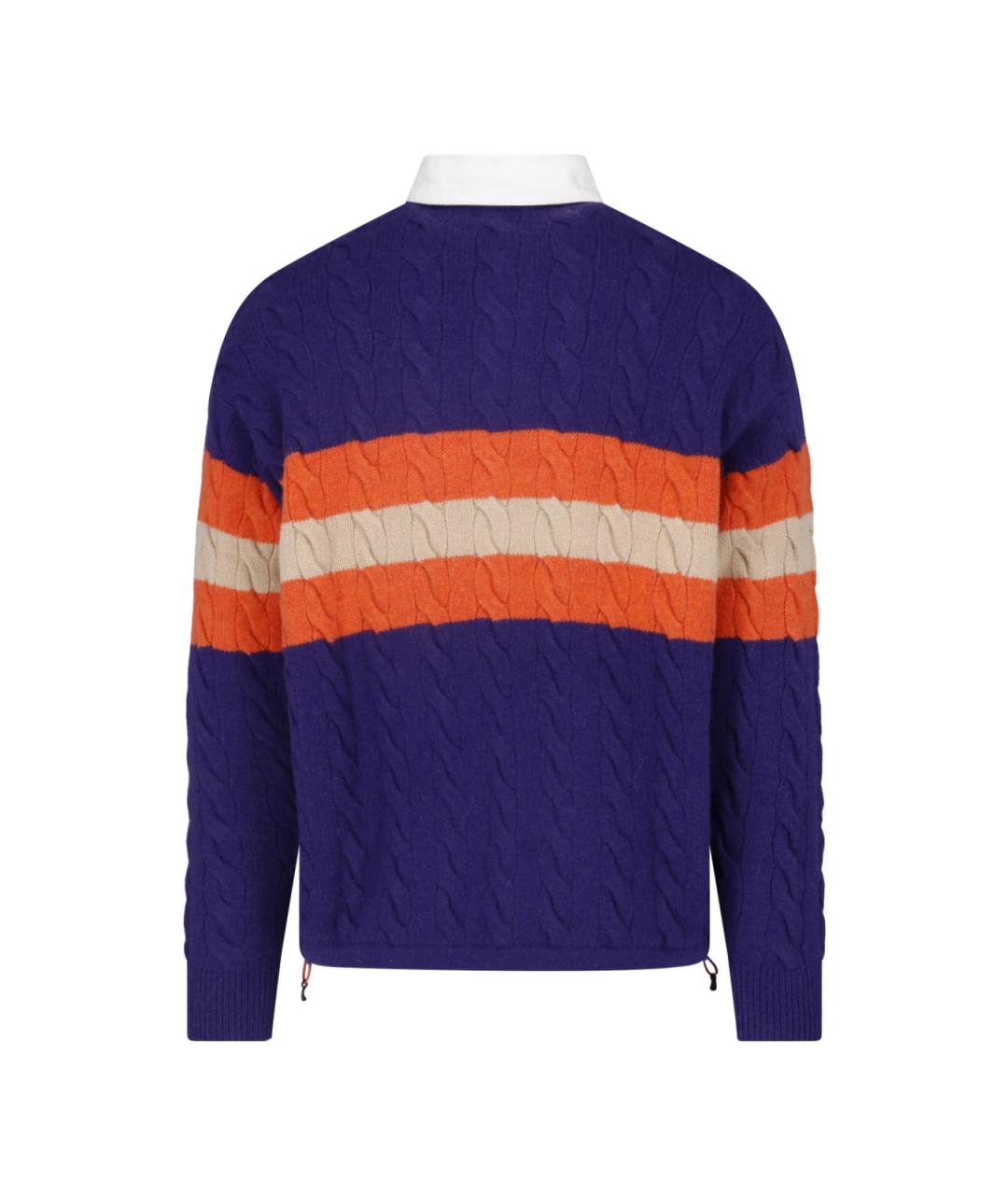 POLO RALPH LAUREN Фиолетовый шерстяной джемпер / свитер, фото 2