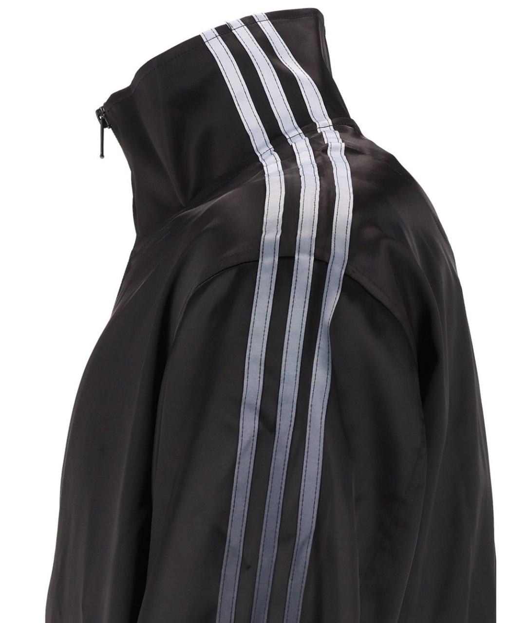 ADIDAS Черная полиэстеровая куртка, фото 4