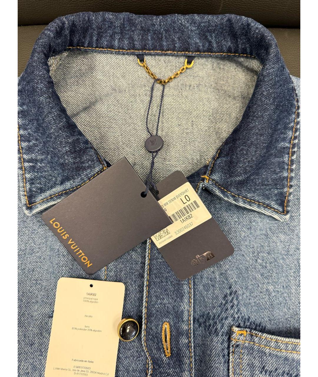 LOUIS VUITTON Синяя деним куртка, фото 4