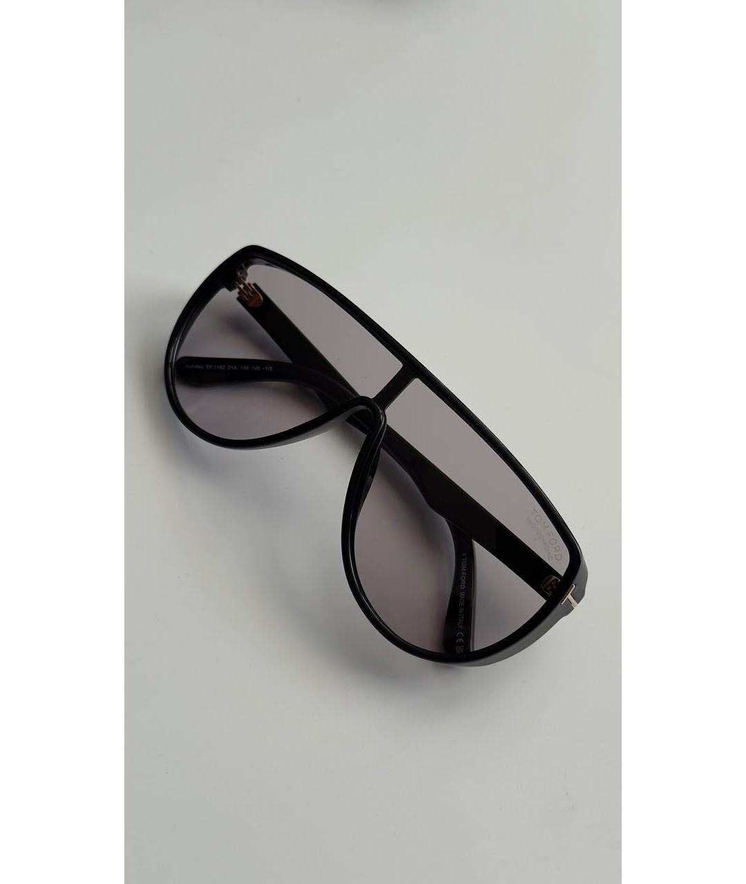 TOM FORD Черные пластиковые солнцезащитные очки, фото 3