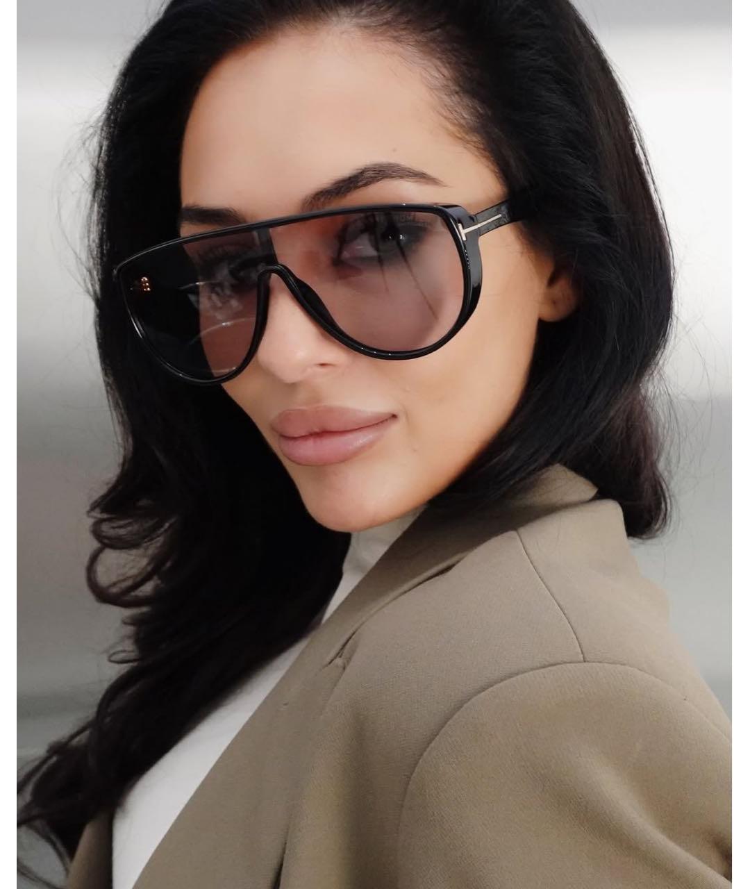 TOM FORD Черные пластиковые солнцезащитные очки, фото 5