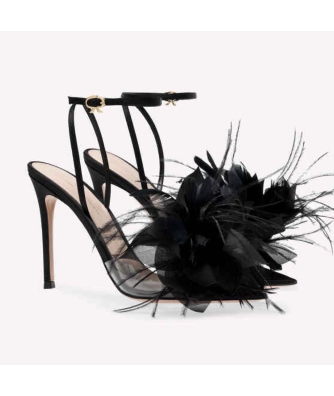 GIANVITO ROSSI Черные босоножки, фото 4