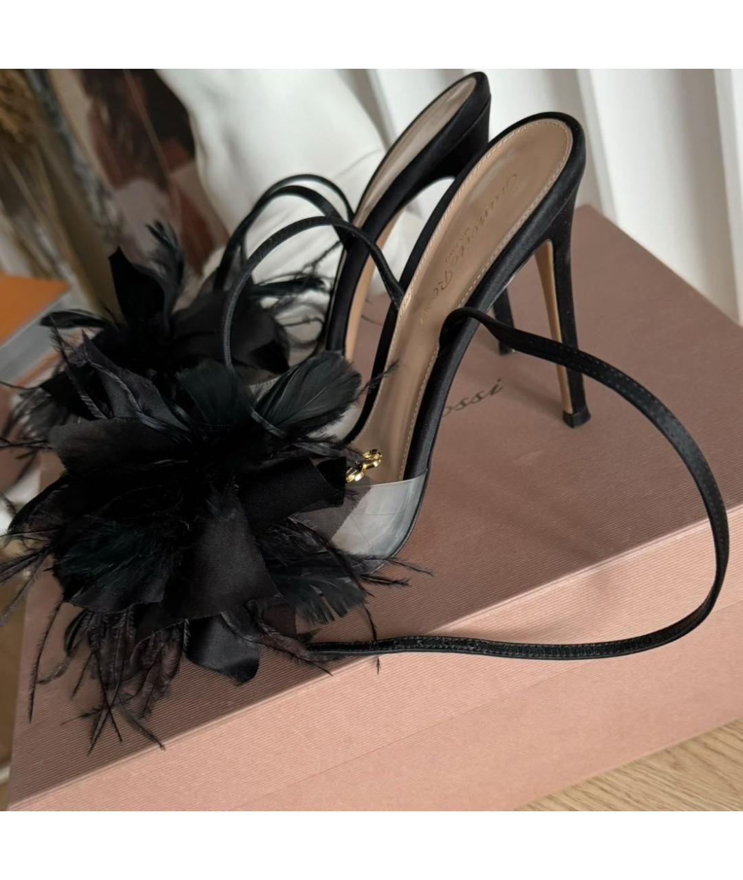 GIANVITO ROSSI Черные босоножки, фото 3