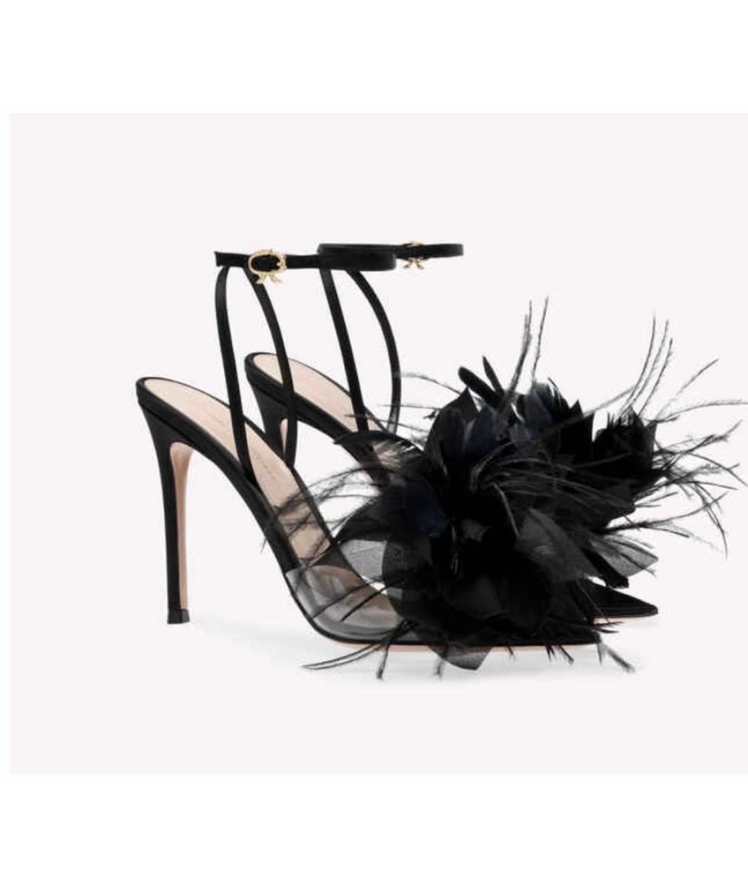 GIANVITO ROSSI Черные босоножки, фото 5