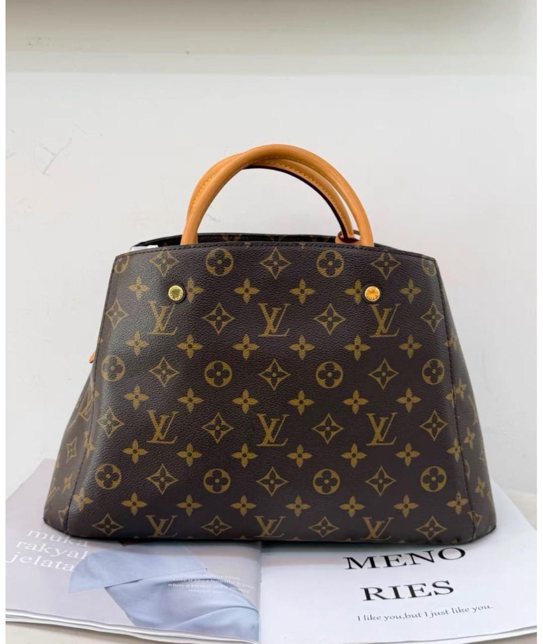 LOUIS VUITTON Коричневая сумка через плечо из канвы, фото 2