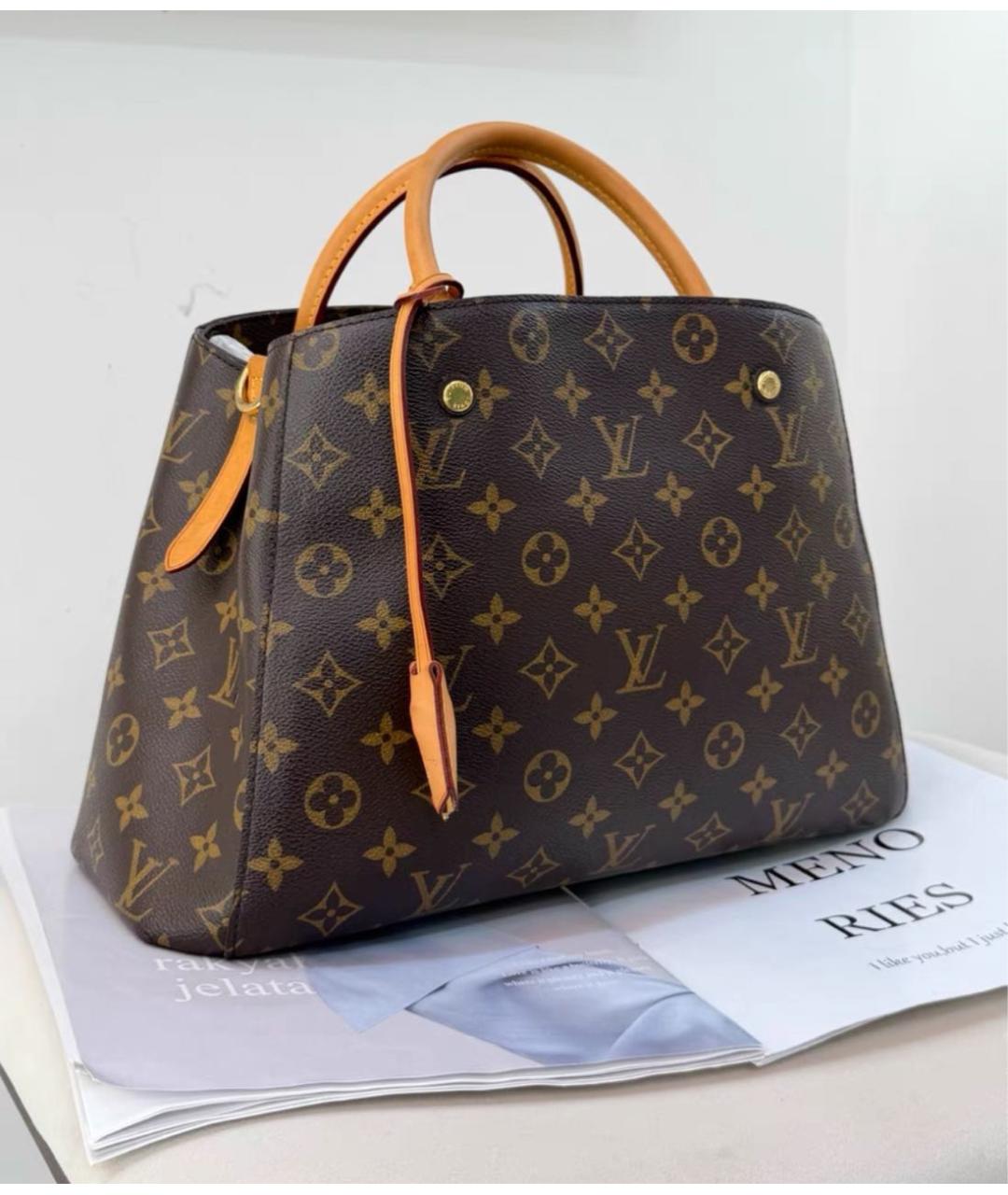 LOUIS VUITTON Коричневая сумка через плечо из канвы, фото 4