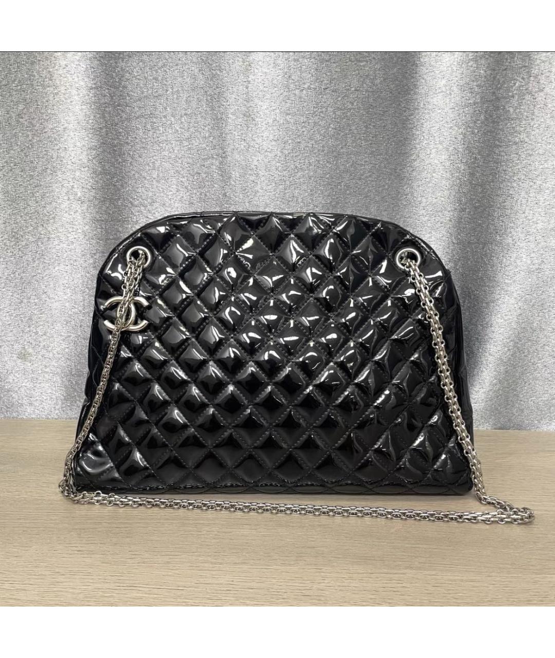 CHANEL Черная кожаная сумка через плечо, фото 6