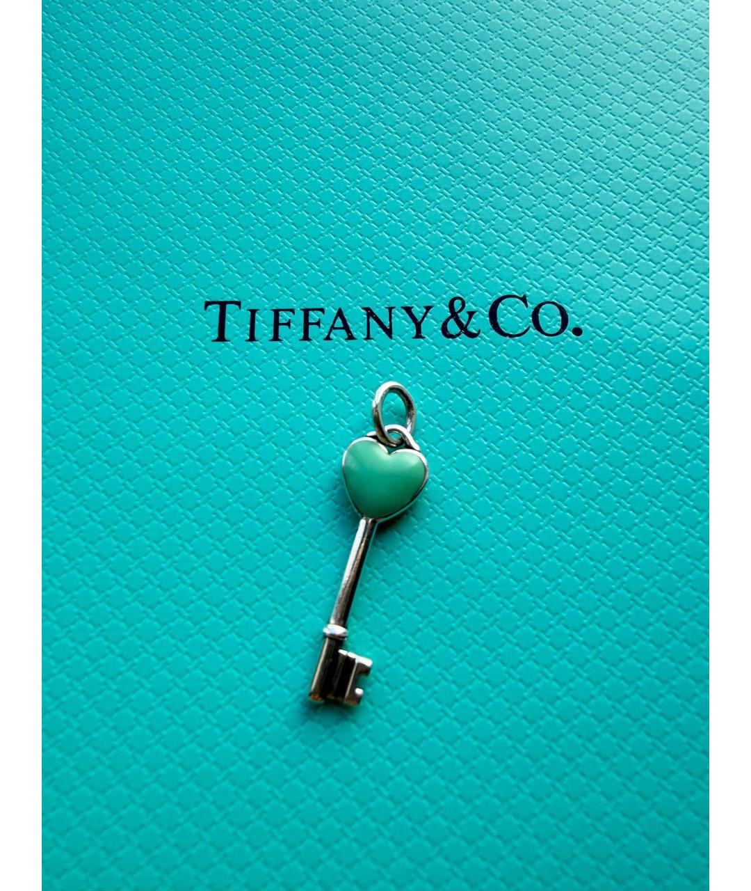 TIFFANY&CO Голубая серебряная подвеска, фото 2