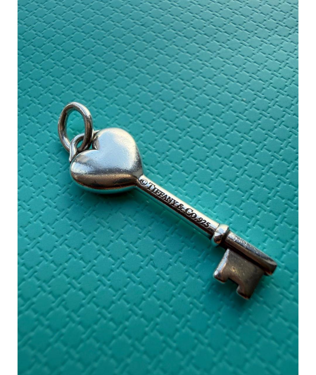 TIFFANY&CO Голубая серебряная подвеска, фото 4