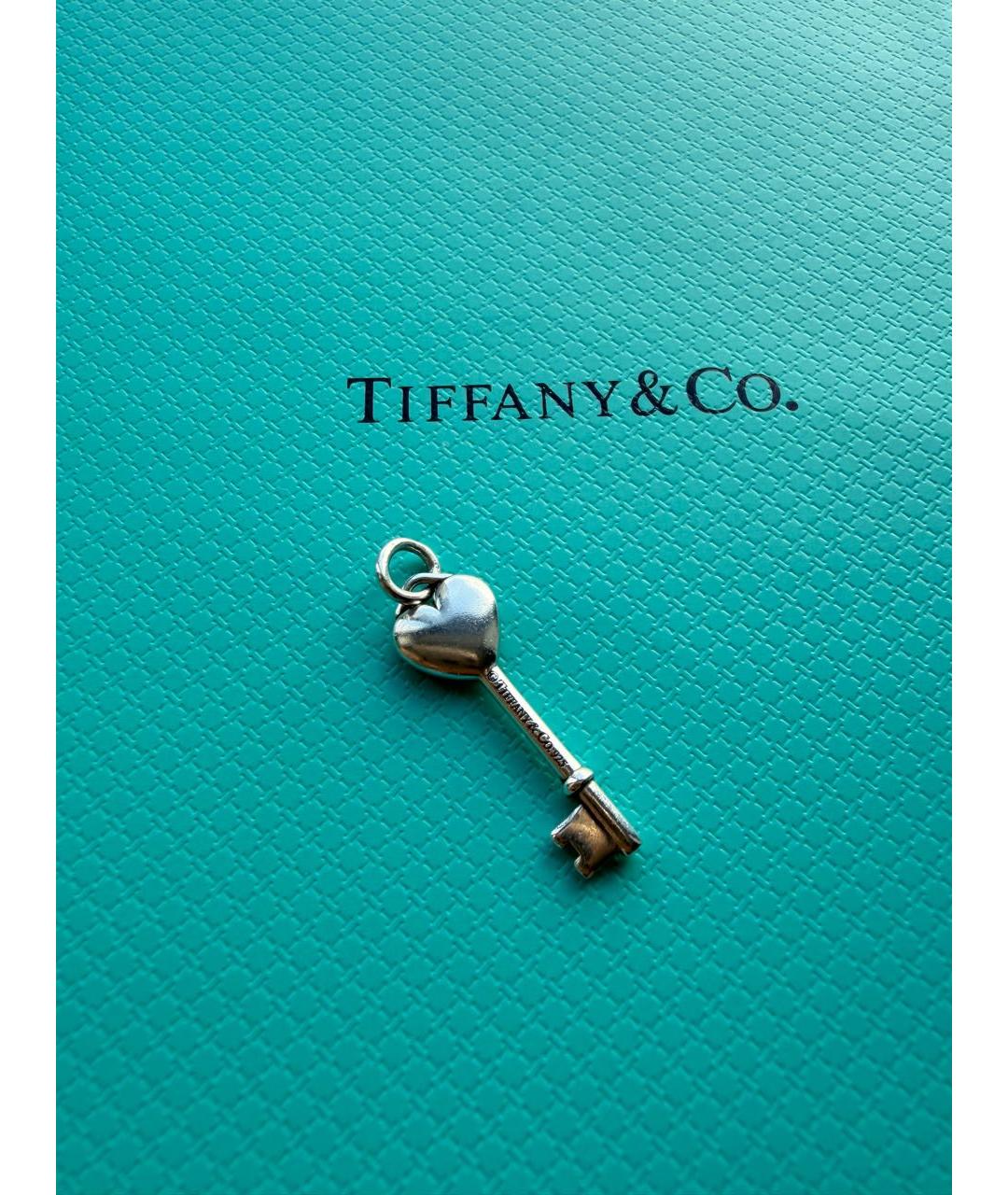 TIFFANY&CO Голубая серебряная подвеска, фото 6
