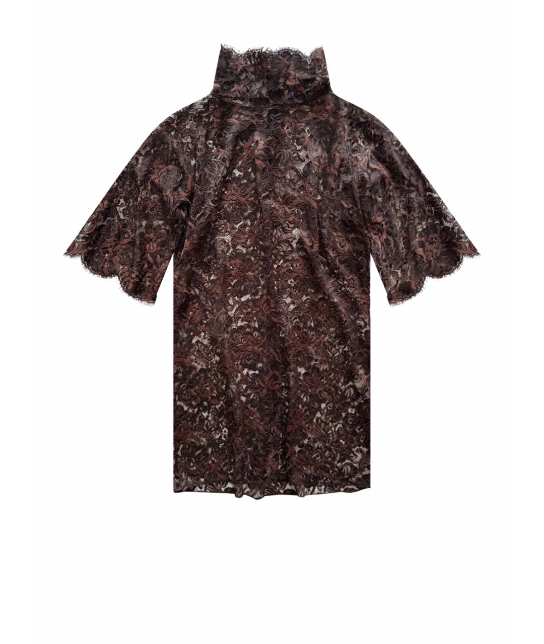 DOLCE&GABBANA Коричневая вискозная блузы, фото 1