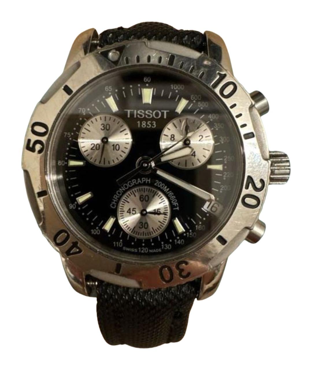 TISSOT Черные стальные часы, фото 1