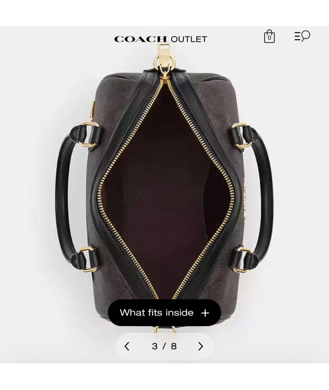 COACH Черная сумка через плечо, фото 4