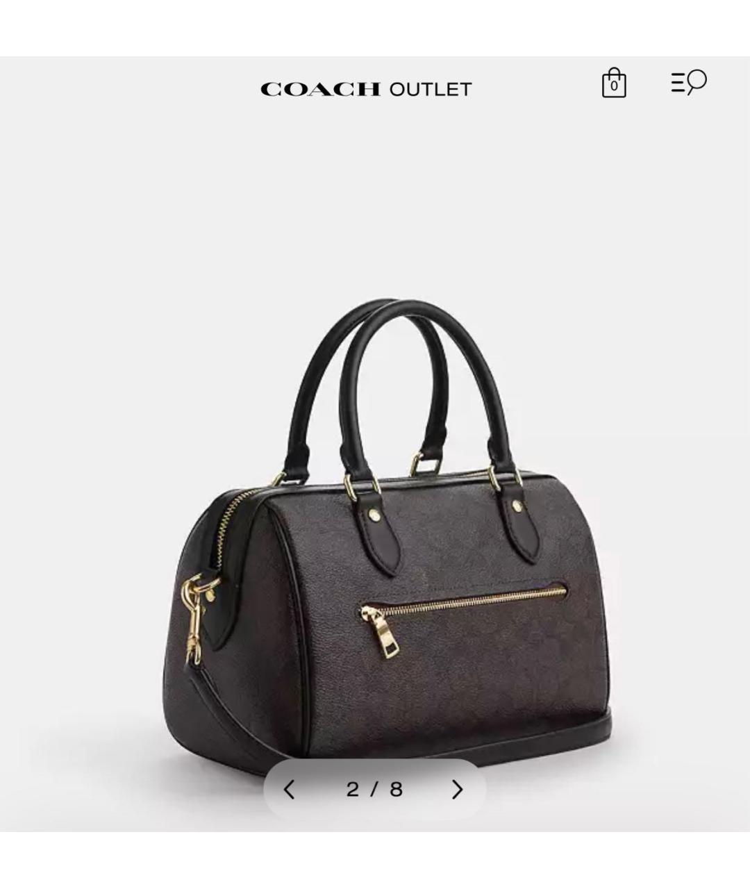 COACH Черная сумка через плечо, фото 2