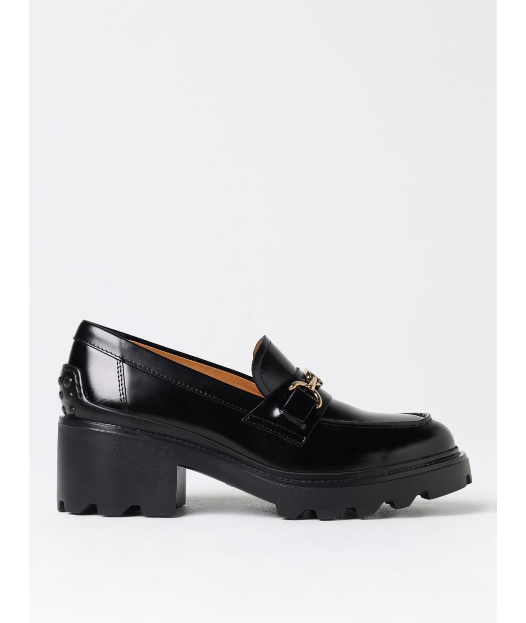 TOD'S Черные кожаные лоферы, фото 5