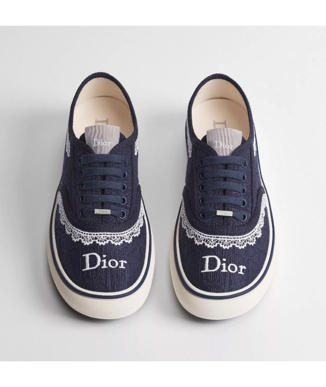 CHRISTIAN DIOR Темно-синие кеды, фото 3