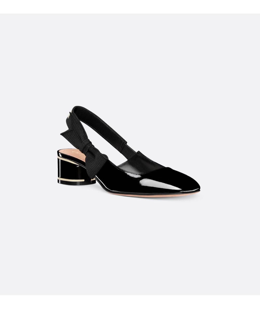 CHRISTIAN DIOR Черные кожаные туфли, фото 5