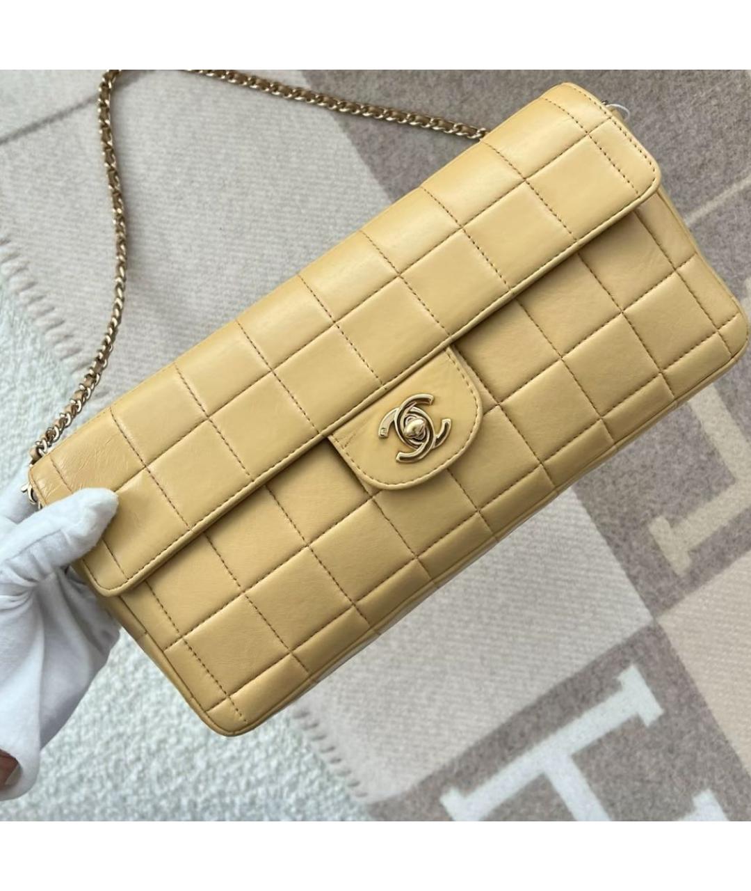 CHANEL Бежевая сумка через плечо, фото 3