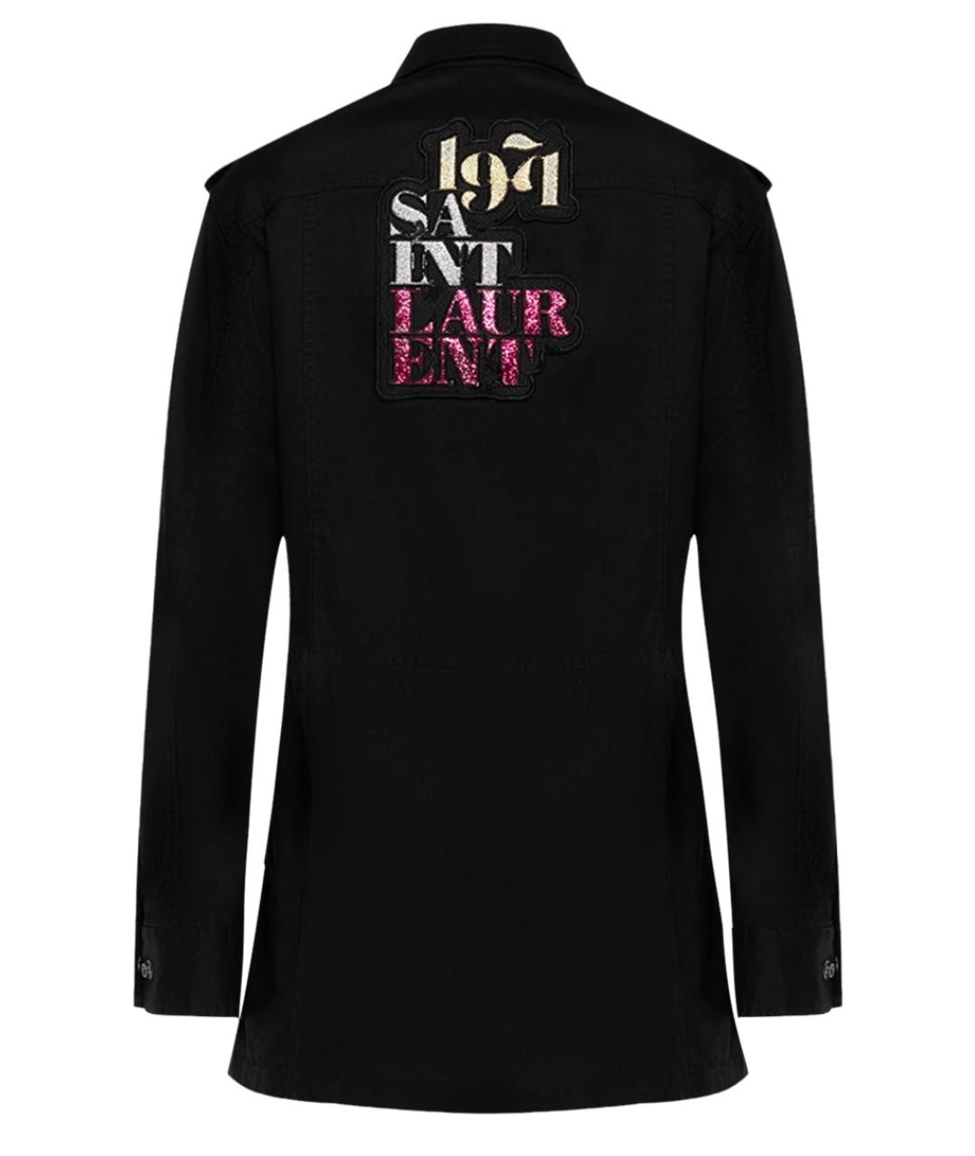 SAINT LAURENT Черная хлопковая куртка, фото 4