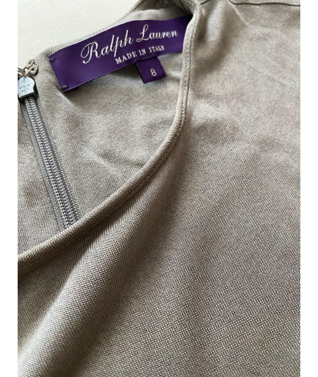 RALPH LAUREN PURPLE LABEL Серое вискозное платье, фото 3
