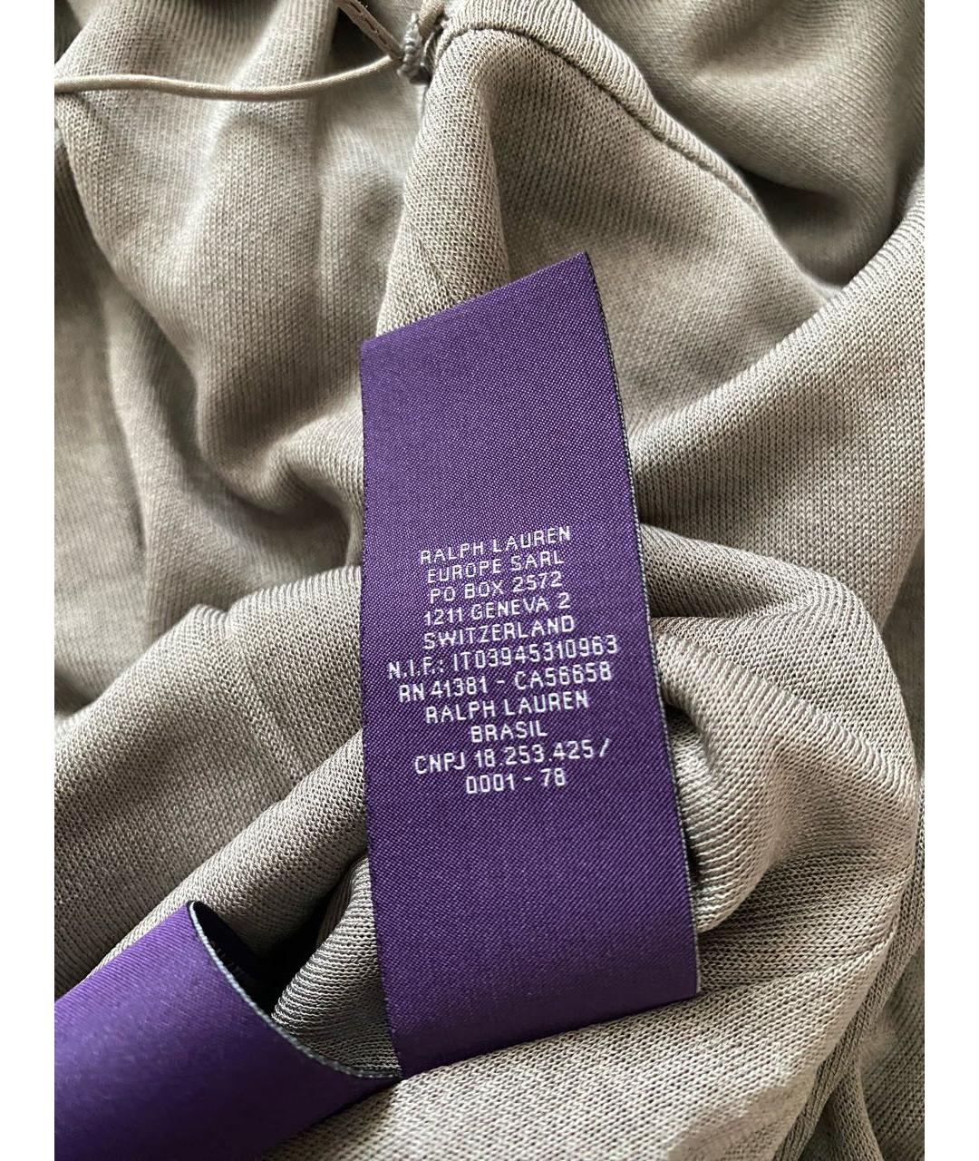 RALPH LAUREN PURPLE LABEL Серое вискозное платье, фото 6