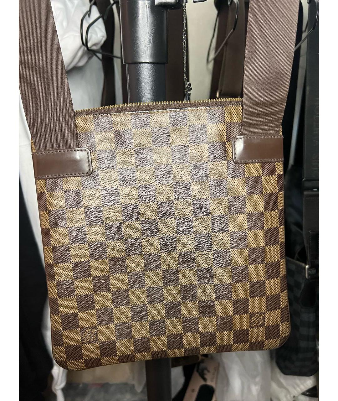 LOUIS VUITTON Коричневая барсетка, фото 4