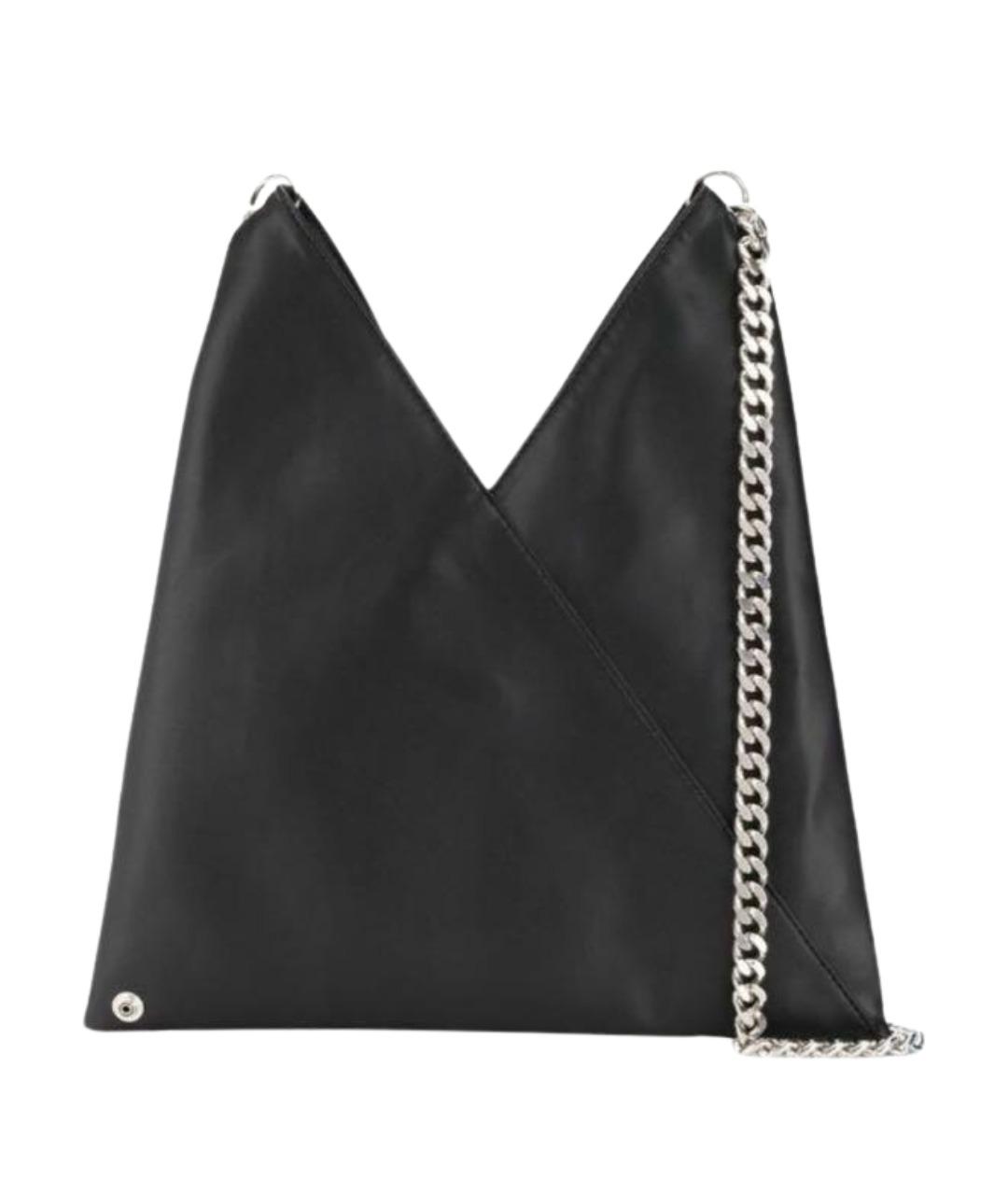 MM6 MAISON MARGIELA Черная сумка через плечо из искусственной кожи, фото 8