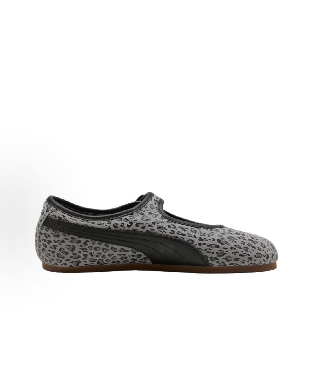 PUMA Серые балетки из искусственной кожи, фото 5