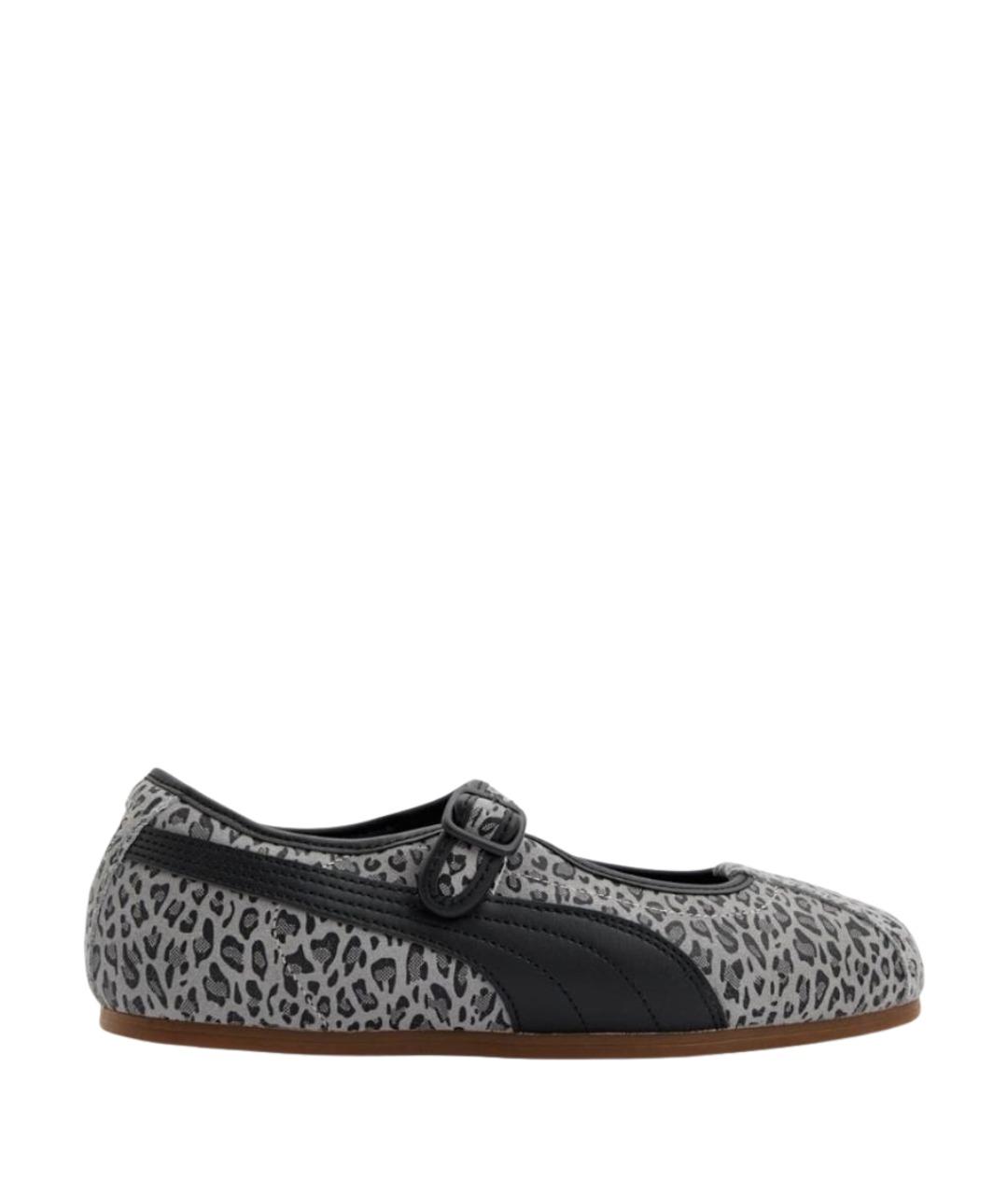 PUMA Серые балетки из искусственной кожи, фото 1