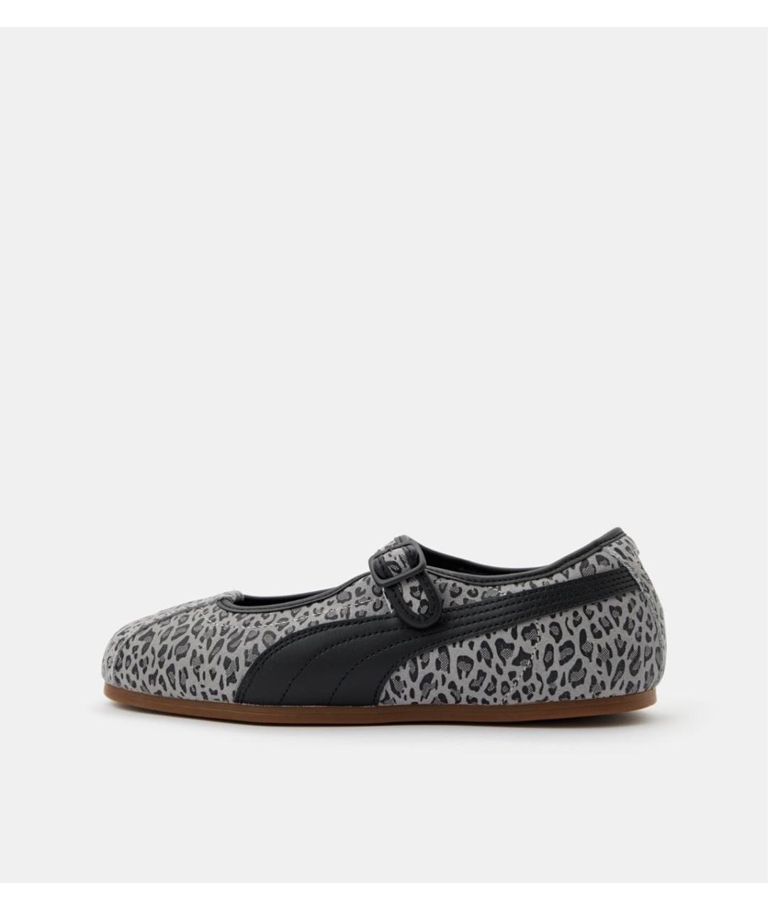 PUMA Серые балетки из искусственной кожи, фото 6
