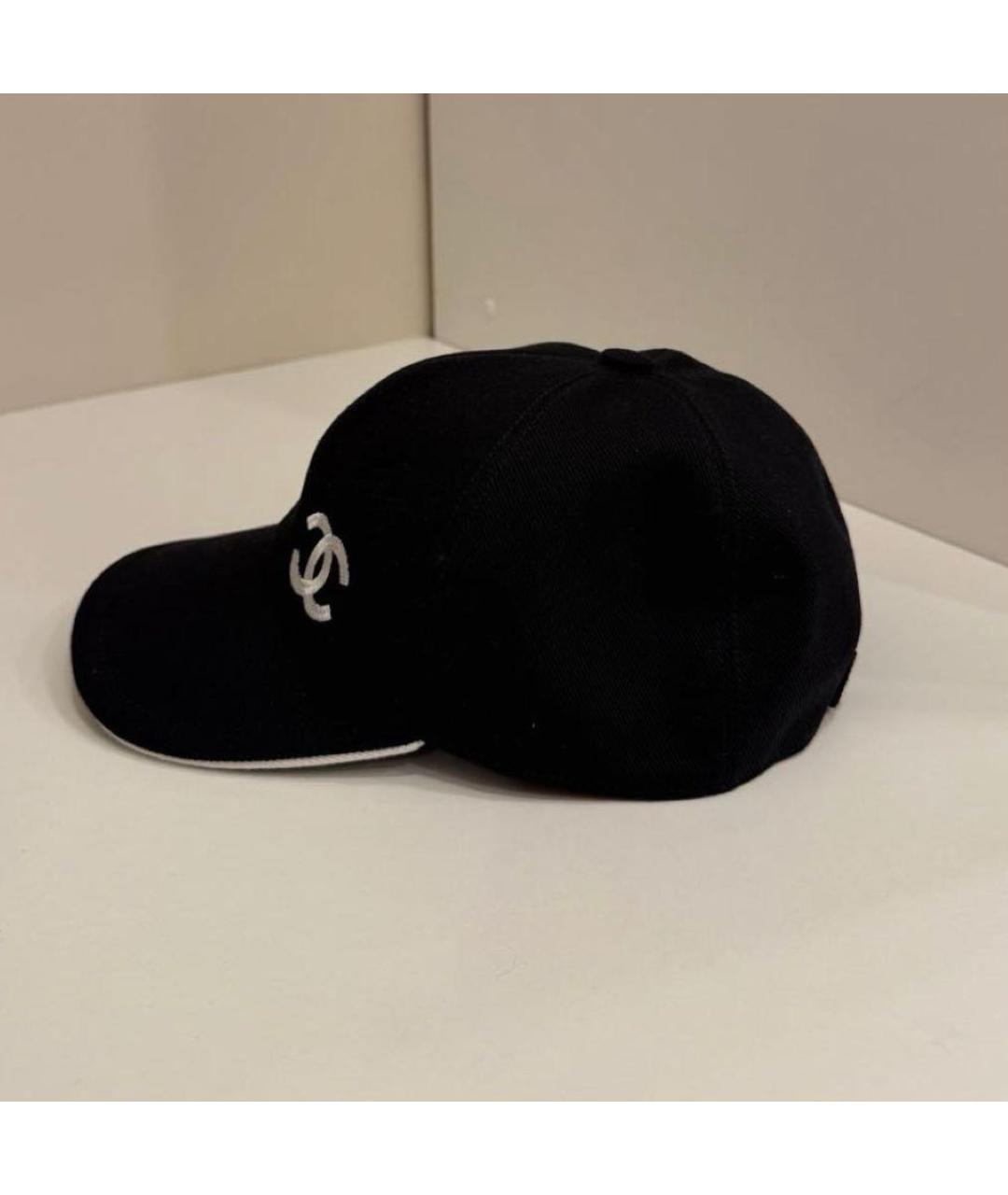 CHANEL Черная кепка, фото 3