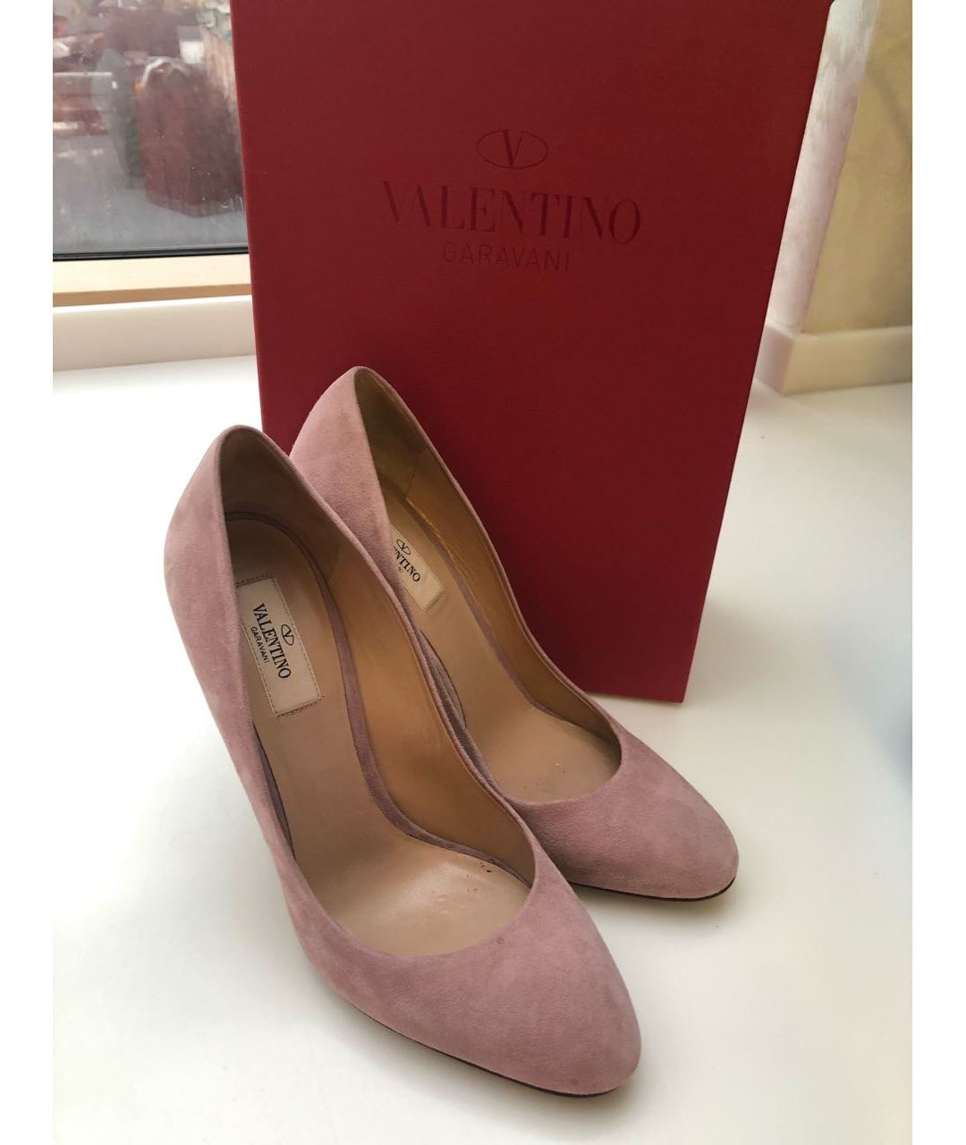 VALENTINO GARAVANI Розовые замшевые туфли, фото 5