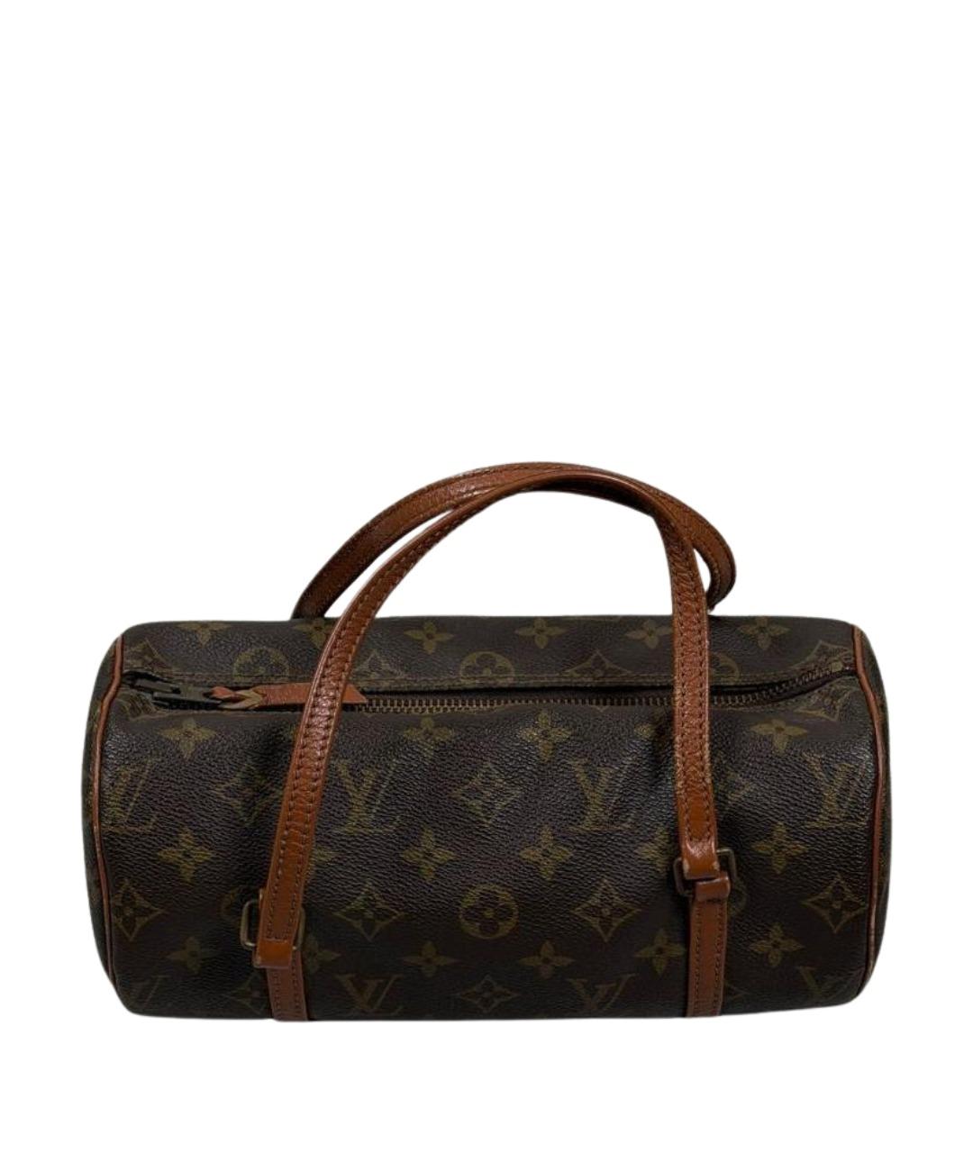 LOUIS VUITTON Коричневая сумка с короткими ручками из канвы, фото 1